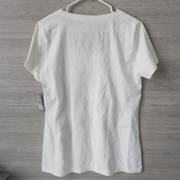 Disney Minnie Mouse Heart "Will You Be My Mickey?" Graphic Womens T-Shirt Size L - Picture 4 of 12